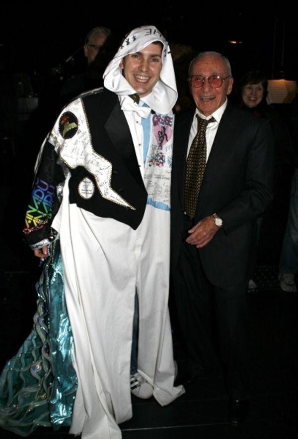 Steve Konopelski (Gypsy Robe Winner) & Arthur Laurents (Director) attending the Broad Photo