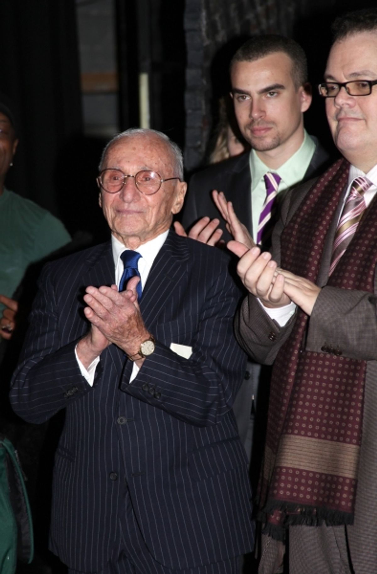 Arthur Laurents attending the Opening Night Performance Gypsy Robe Ceremony for WEST SIDE STORY at the Palace Theatre in New York City. at 