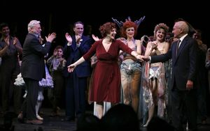 Stephen Sondheim & Boyd Gaines & Patti Lupone & Laura Benanti & Arthur Laurents durin Photo
