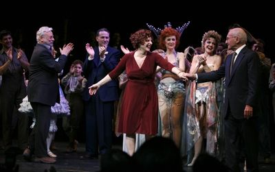Stephen Sondheim & Boyd Gaines & Patti Lupone & Laura Benanti & Arthur Laurents durin Photo