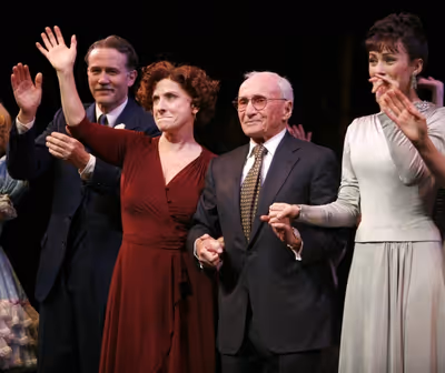 Leigh Ann Larkin, Boyd Gaines, Patti LuPone, Arthur Laurents, Laura Benanti during th Photo