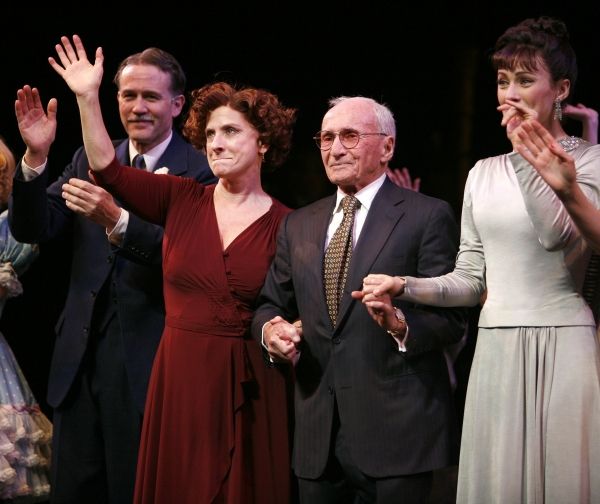 Leigh Ann Larkin, Boyd Gaines, Patti LuPone, Arthur Laurents, Laura Benanti during th Photo