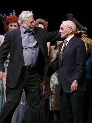Stephen Sondheim & Arthur Laurents during the Broadway Opening Night Performance Curt Photo