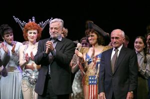 Stephen Sondheim & Arthur Laurents during the Broadway Opening Night Performance Curt Photo