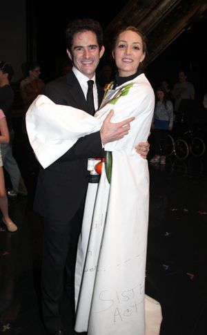 Andy Blankenbuehler & Shannon Lewis attending the Broadway Opening Night Gypsy Robe Ceremony celebrating Recipient Shannon Lewis for 'The People In The Picture' in New York City. @ BroadwayWorld Andy Blankenbuehler & Shannon Lewis attending the Broadway Opening Night Gypsy Robe C Photo