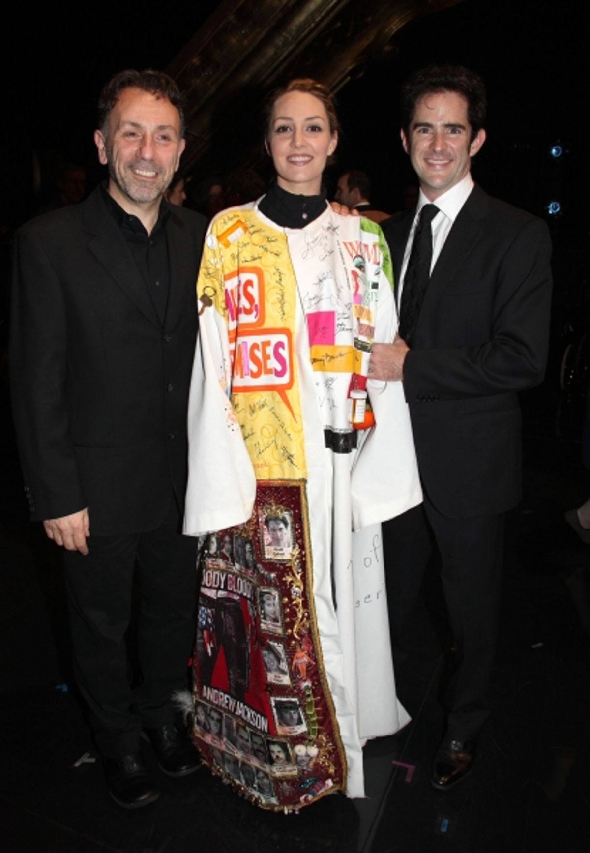 Leonard Foglia & Shannon Lewis & Andy Blankenbuehler attending the Broadway Opening Night Gypsy Robe Ceremony celebrating Recipient Shannon Lewis for 'The People In The Picture' in New York City. at 