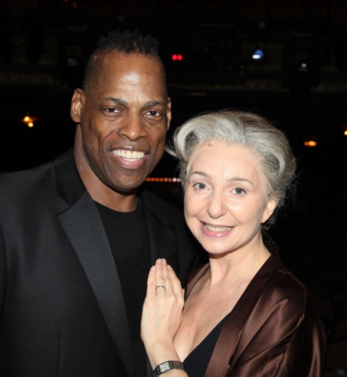 Adrian Bailey & Donna Murphy attending the Broadway Opening Night Gypsy Robe Ceremony celebrating Recipient Shannon Lewis for 'The People In The Picture' in New York City. at 