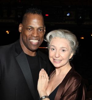 Adrian Bailey & Donna Murphy attending the Broadway Opening Night Gypsy Robe Ceremony celebrating Recipient Shannon Lewis for 'The People In The Picture' in New York City. @ BroadwayWorld Adrian Bailey & Donna Murphy attending the Broadway Opening Night Gypsy Robe Ceremony Photo