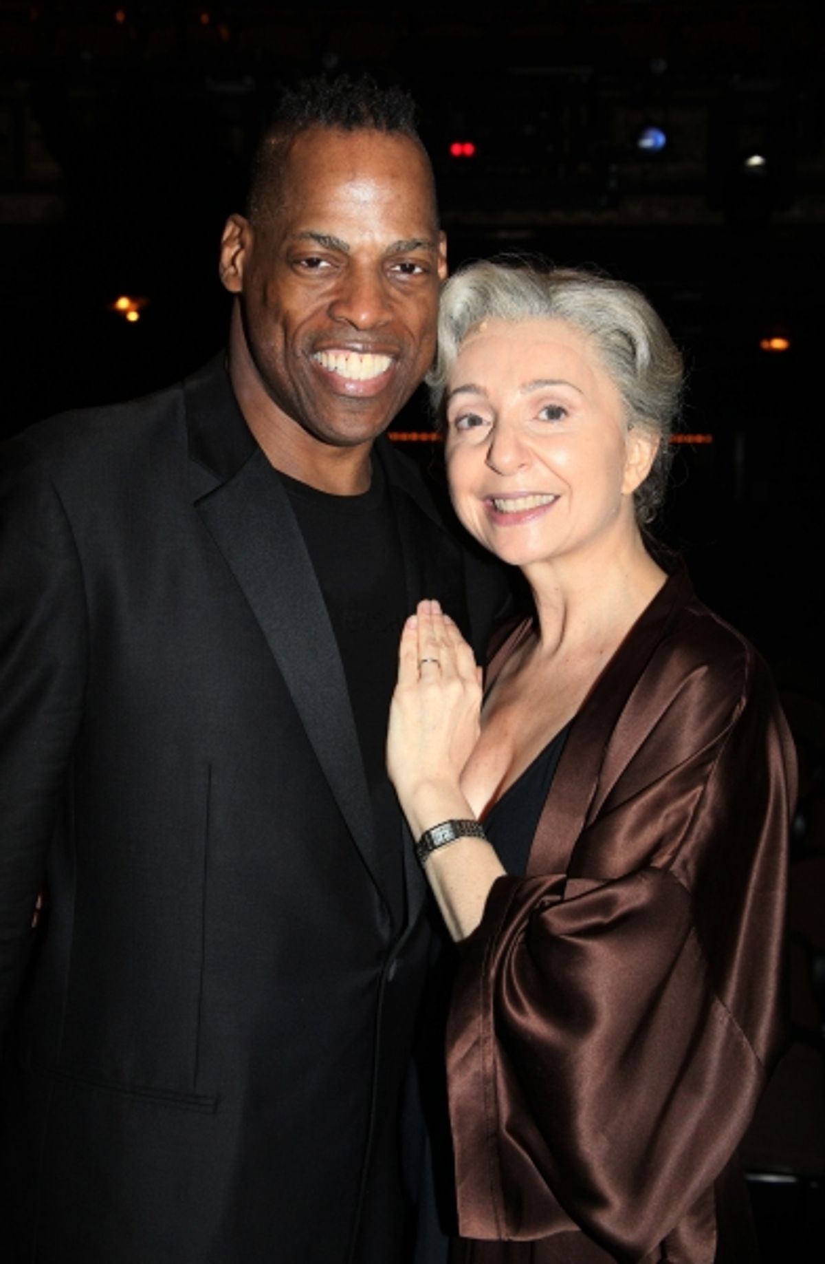 Adrian Bailey & Donna Murphy attending the Broadway Opening Night Gypsy Robe Ceremony celebrating Recipient Shannon Lewis for 'The People In The Picture' in New York City. at 