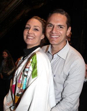 Shannon Lewis & Paul Anthony Stewart attending the Broadway Opening Night Gypsy Robe Ceremony celebrating Recipient Shannon Lewis for 'The People In The Picture' in New York City. @ BroadwayWorld Shannon Lewis & Paul Anthony Stewart attending the Broadway Opening Night Gypsy Robe Photo