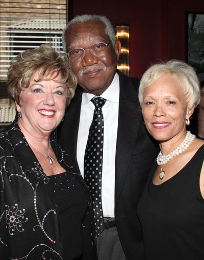 Michele Dedeaux Engemann with Bill & Brenda Galloway attending the Pasadena Playhouse Photo