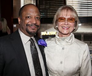 Sheldon Epps & Diane Fay Skomars attending the Pasadena Playhouse Pre-Broadway Openin Photo