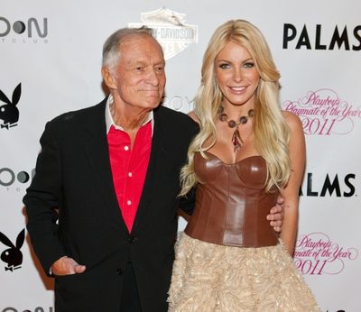 Hugh Hefner and Crystal Harris Photo