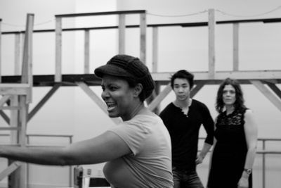 Tonya Pinkins, Roger Yeh, and Katie Tuminelly
 Photo