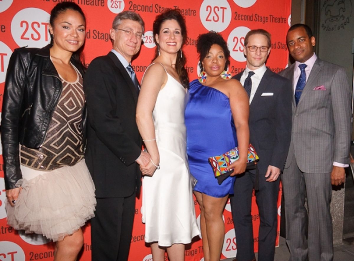 Karen Olivo, David Garrison, Stephanie J. Block, Kimberly Hebert Gregory, Kevin Isola and Daniel Breaker at 