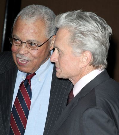 James Earl Jones & Michael Douglas attending The Eugene O'Neill Theater Center's 11th Photo
