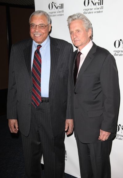James Earl Jones & Michael Douglas attending The Eugene O'Neill Theater Center's 11th Photo