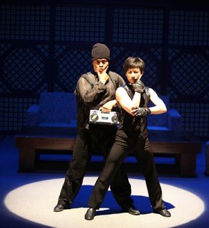 Yeop Heo and Yung-Gab Hong during the Press Preview of The Martial Arts Comedy Sensat Photo