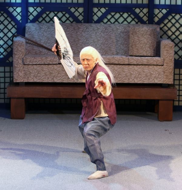 Myoung-Sub Kim during the Press Preview of The Martial Arts Comedy Sensation 'JUMP' a Photo