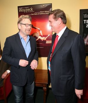 Cast member Kenneth Branagh (L) and Co-Chair Michael J. Davis Photo