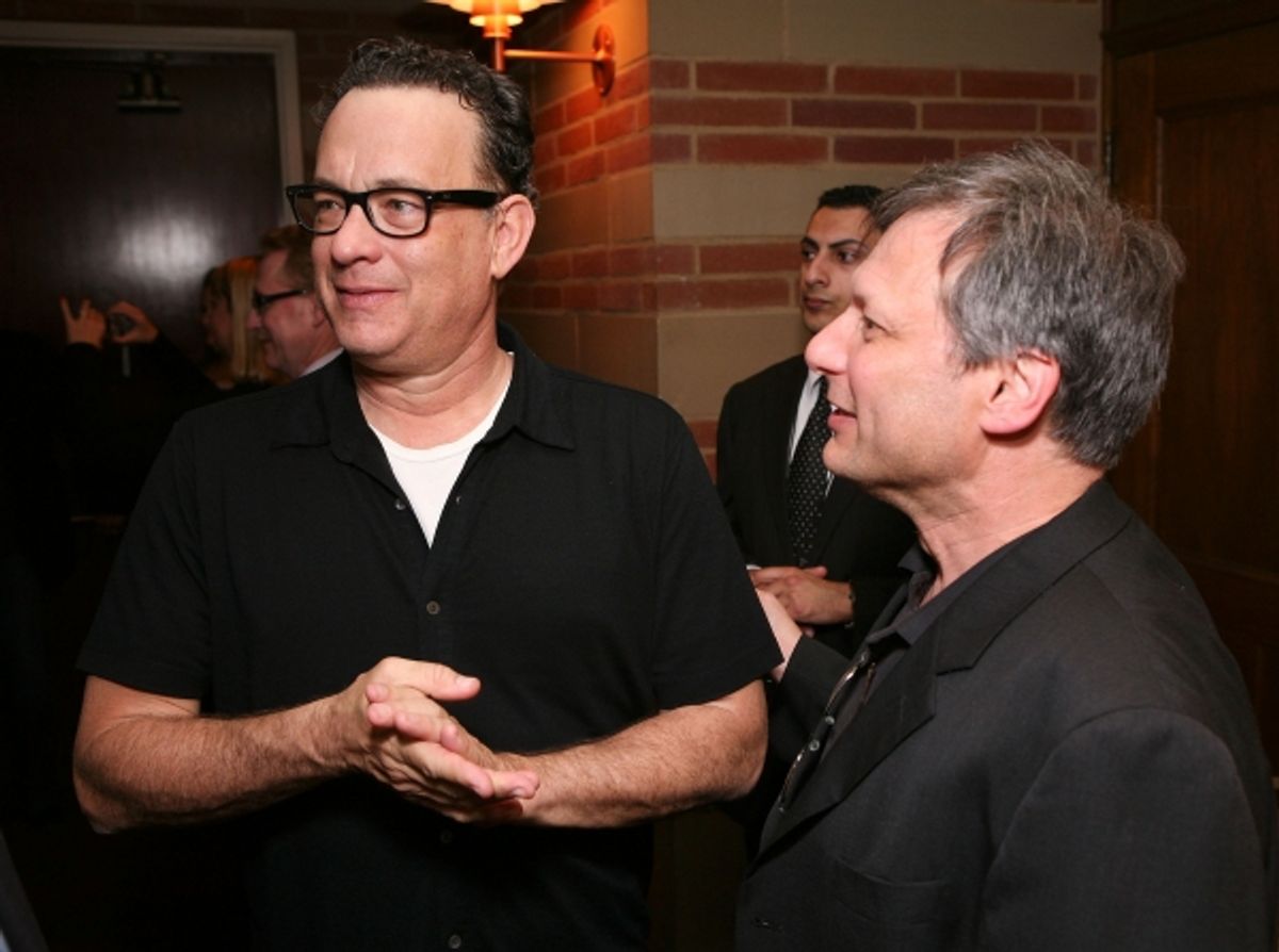 Tom Hanks (L) and Director Ben Donenberg at 
