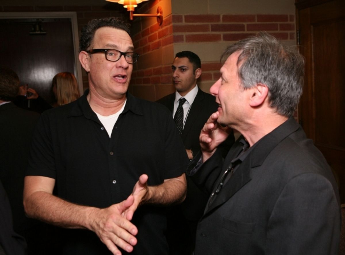 Tom Hanks (L) and Director Ben Donenberg at 