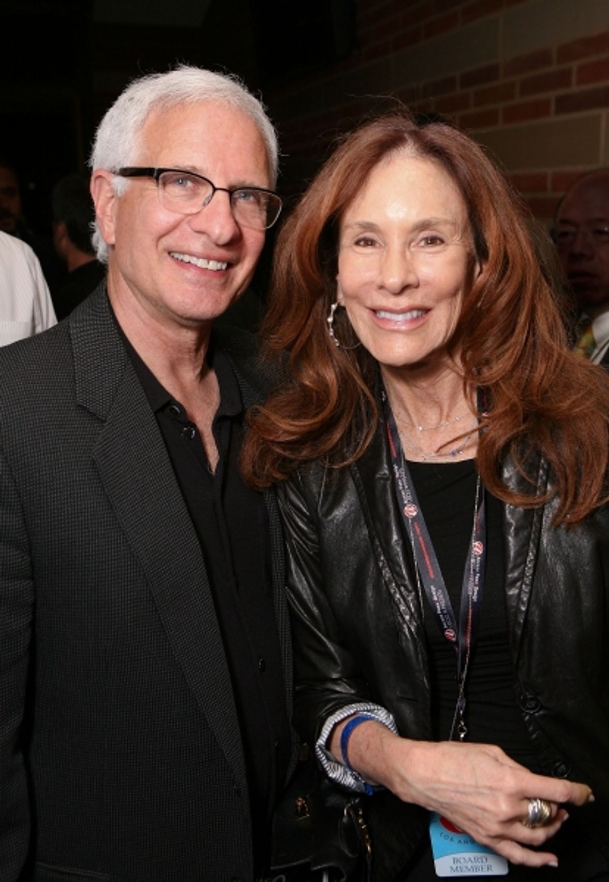 Benefit Committee Co-chairs Robert Hollander (L) and Pamela Robinson at 