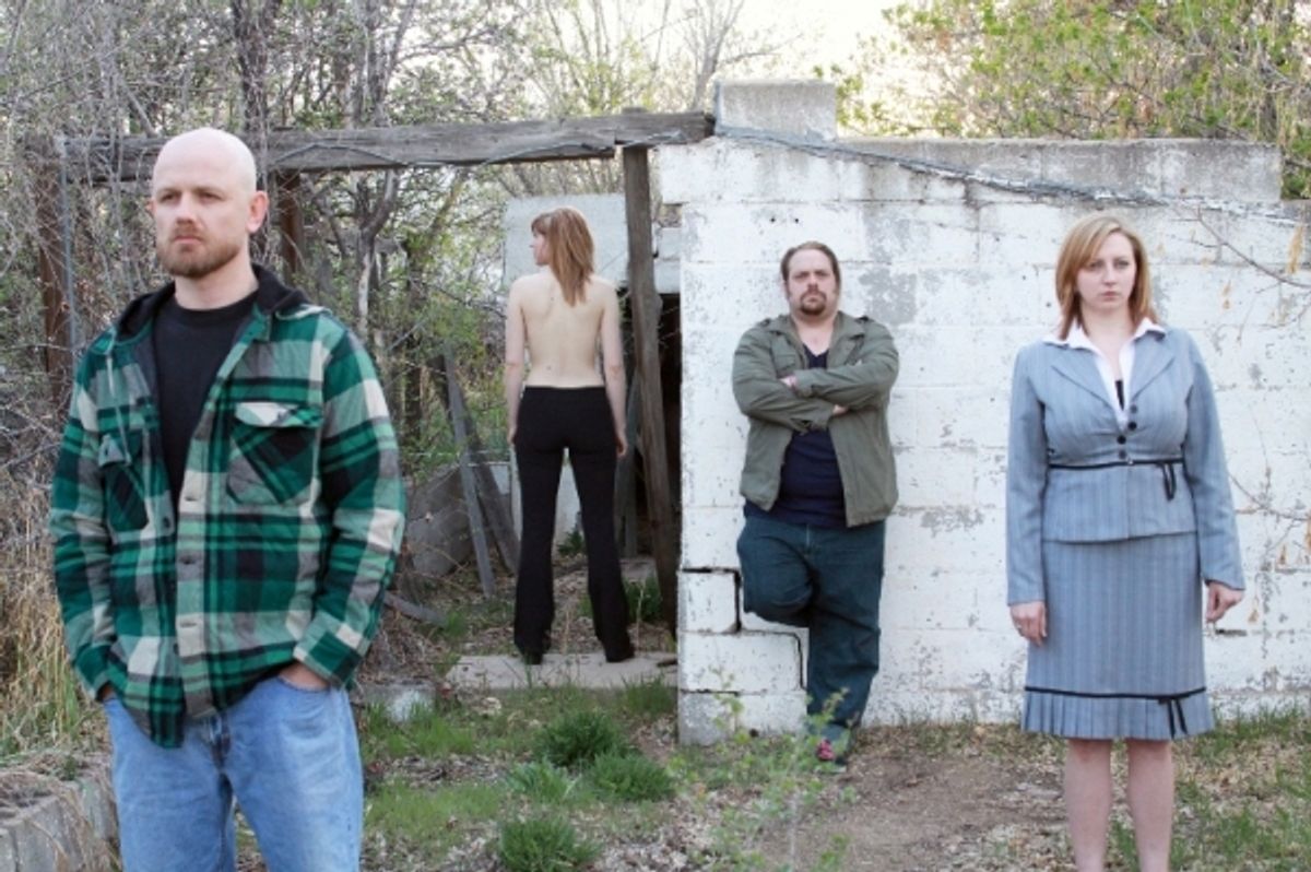 (L-R) Brock Benson, Elizabeth Nodich, Ryan Goold, Allison Thomas at 