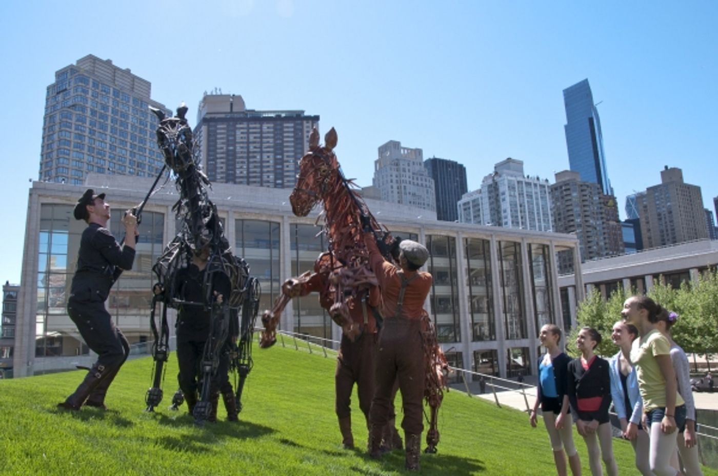 Photo Flash: WAR HORSE Puppets Visit Illumination Lawn  Image