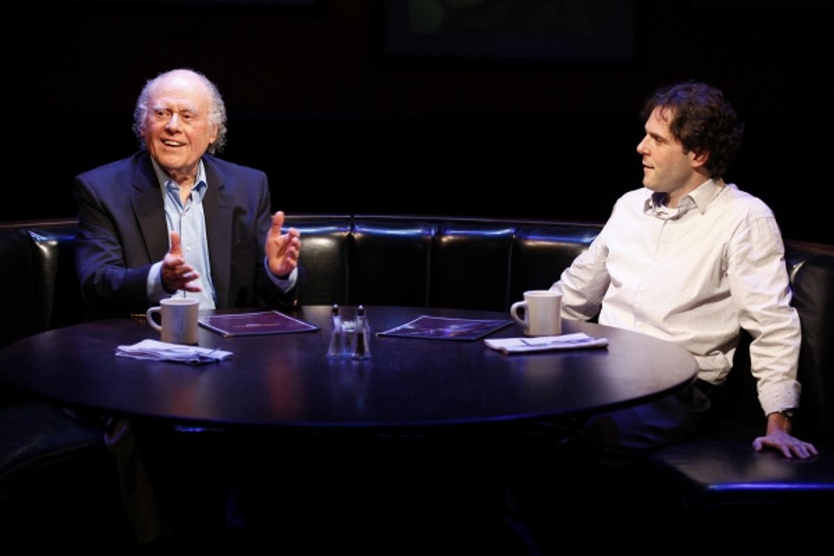 Bob Dishy and Alexander Chaplin in Knickerbocker, written by Jonathan Marc Sherman and directed by Pippin Parker, a Public LAB production running through May 29 at The Public Theater. Photo credit: Carol Rosegg at 