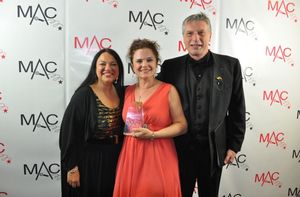 Julie Miller (Producer to tonight's show), Julie Reyburn and Mark Janas Photo