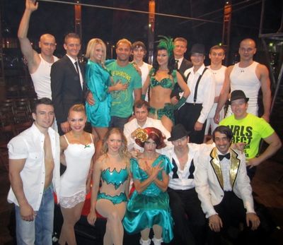 Josh Koscheck and the cast of ABSINTHE Photo
