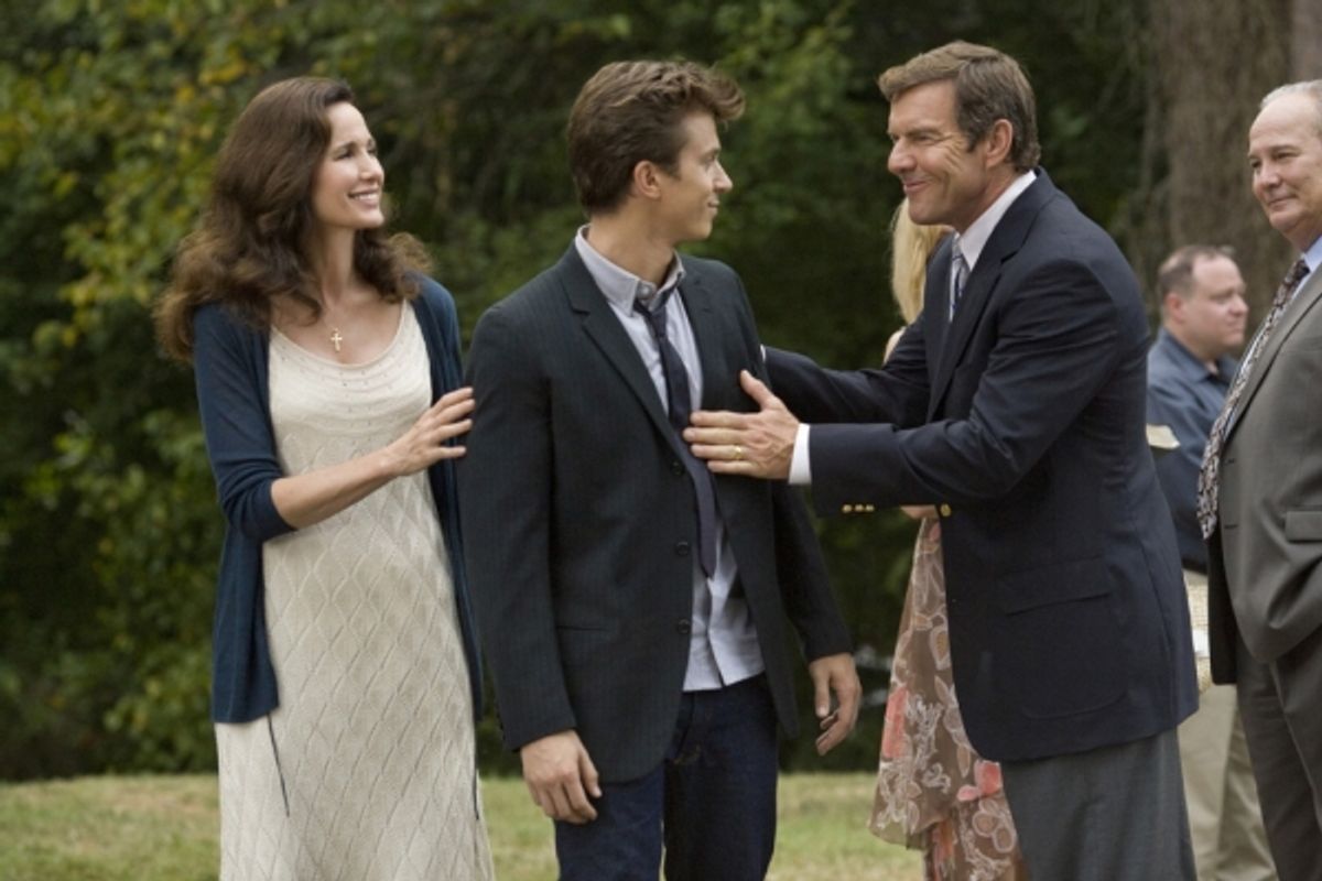 Andie MacDowell, Kenny Wormald, and Dennis Quaid at 