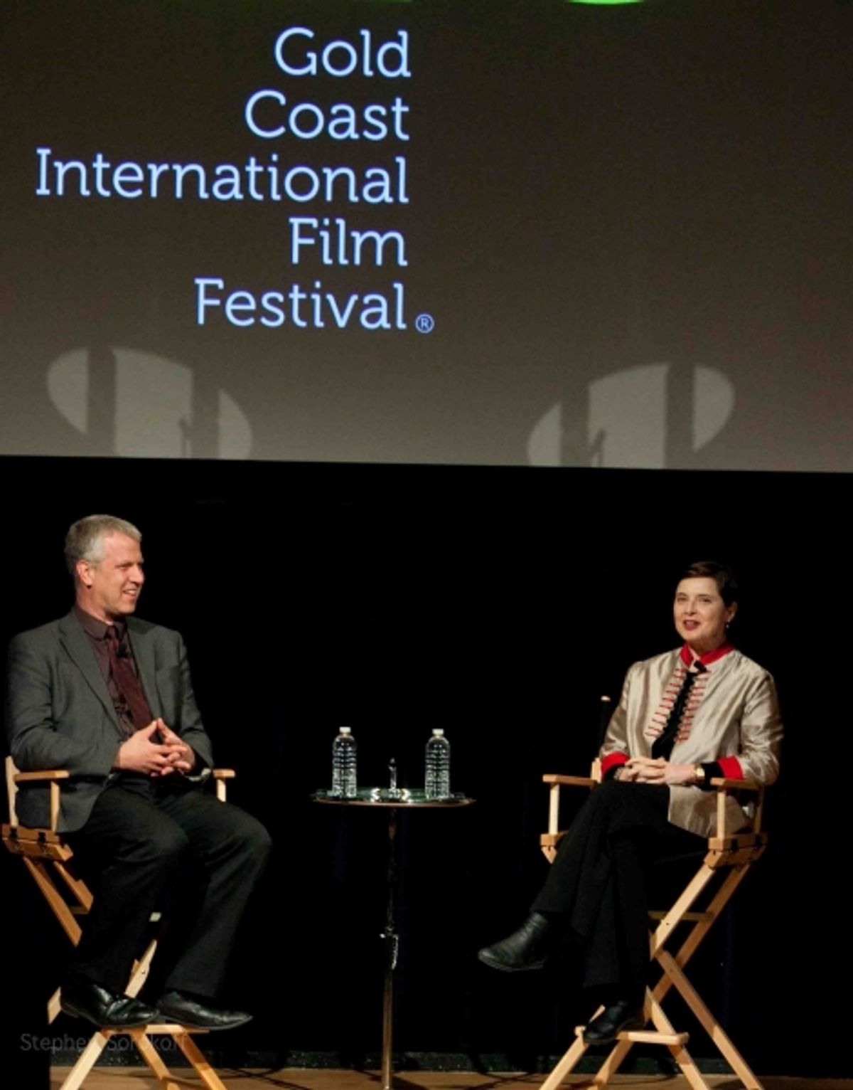 David Schwartz and Isabella Rossellini
