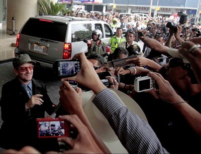 Bono Greets his Mexican Fans Photo