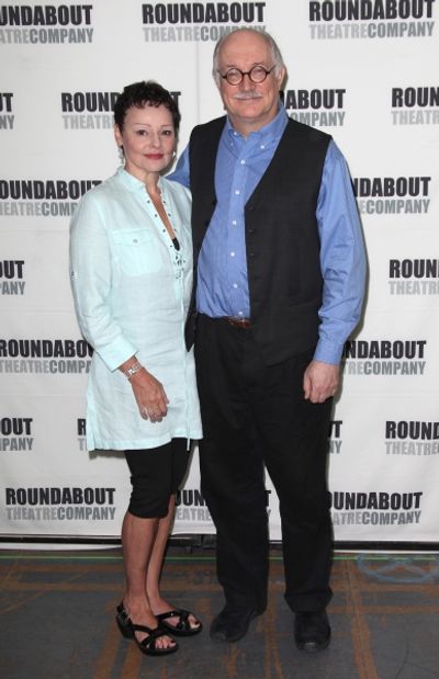 Linda Balgord & Simon Jones attending the Meet & Greet for The Roundabout Theatre Com Photo