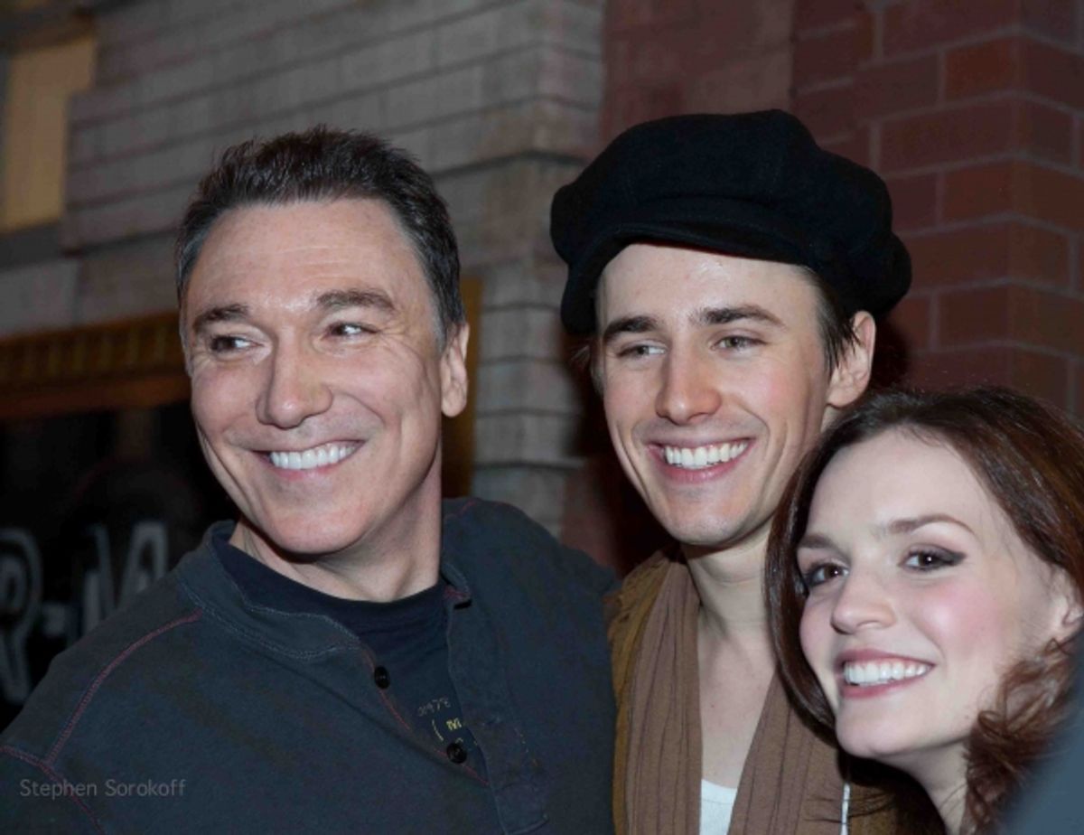 Patrick Page, Reeve Carney and Jennifer Damiano
 at 