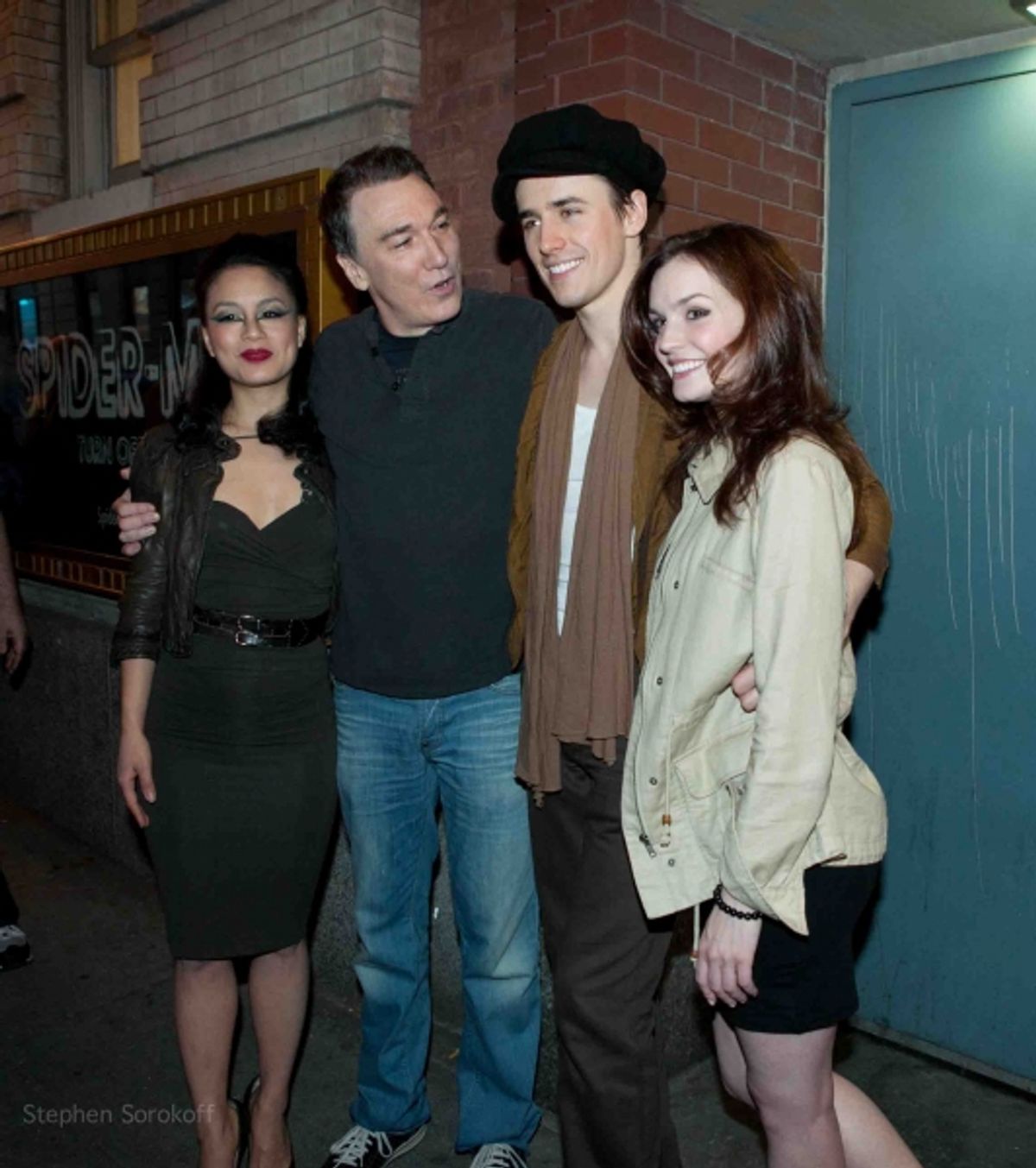 T.V. Carpio, Patrick Page, Reeve Carney and Jennifer Damiano
 at 