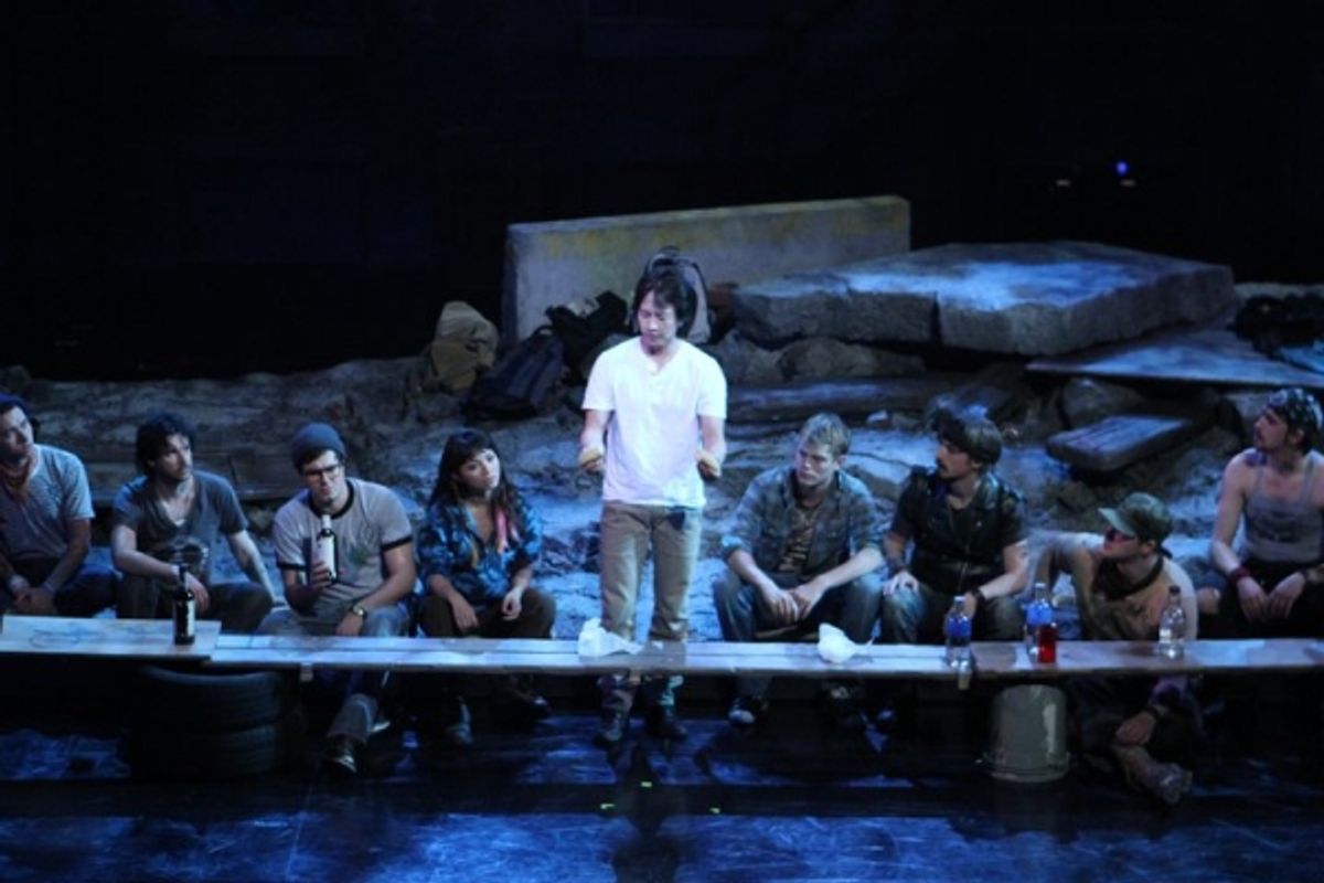 Michael K. Kee (Jesus) and Company at Brian Yorkey's JESUS CHRIST SUPERSTAR at Village Theatre!