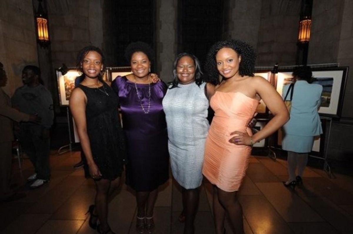  Ladies from the cast Umi Shakti, Adrienne C. Moore, Dietrice Bolden, and Kelechi Ezie at 