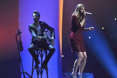 Anna Rossinelli from Switzerland performs 'In Love For A While' 
 Photo