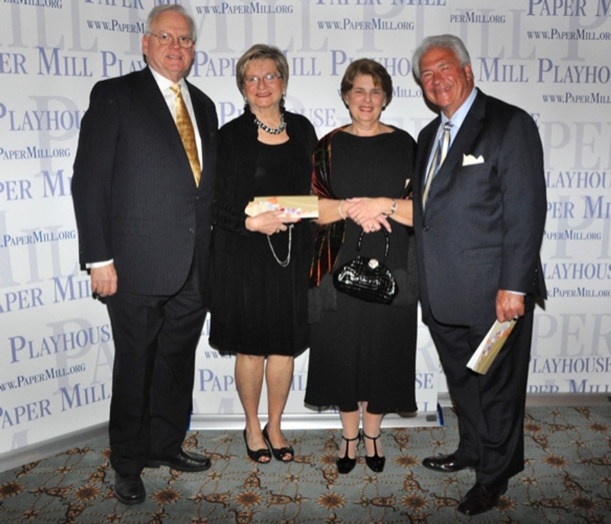 Charles A. Pascarella (Board of Trustees), Maryann Pascarella, Raymond Babinski and Judith Babinski at Laura Benanti & Paper Mill Playhouse Honor Alan Menken