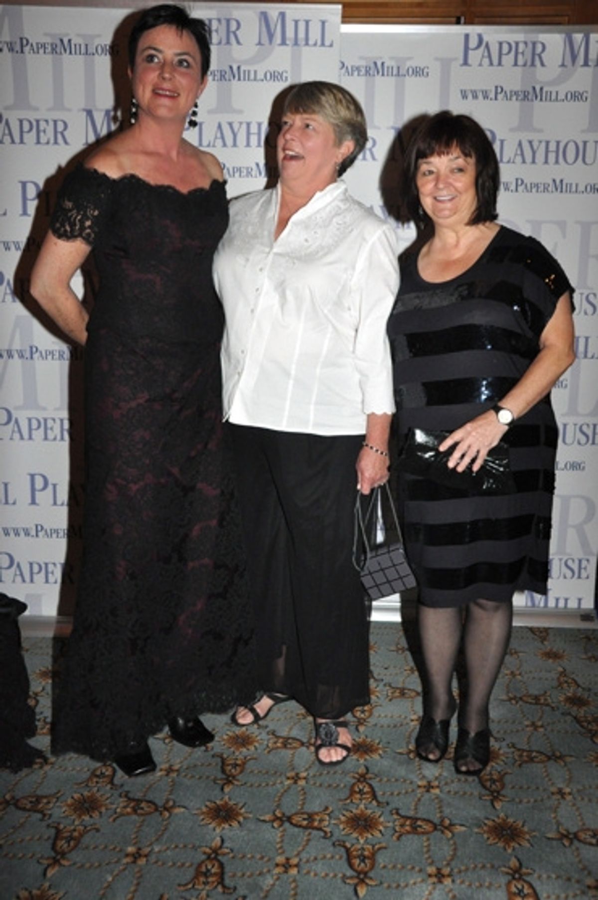 Mary Coll (Center Stage Celebration Committee), Karen Stirling and Barbara Luby at 