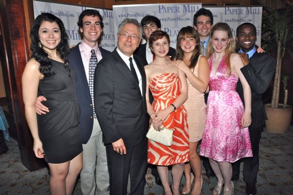 Alan Menken and Nora Menken with students from the Theatre School at Paper Mill-Ben R Photo