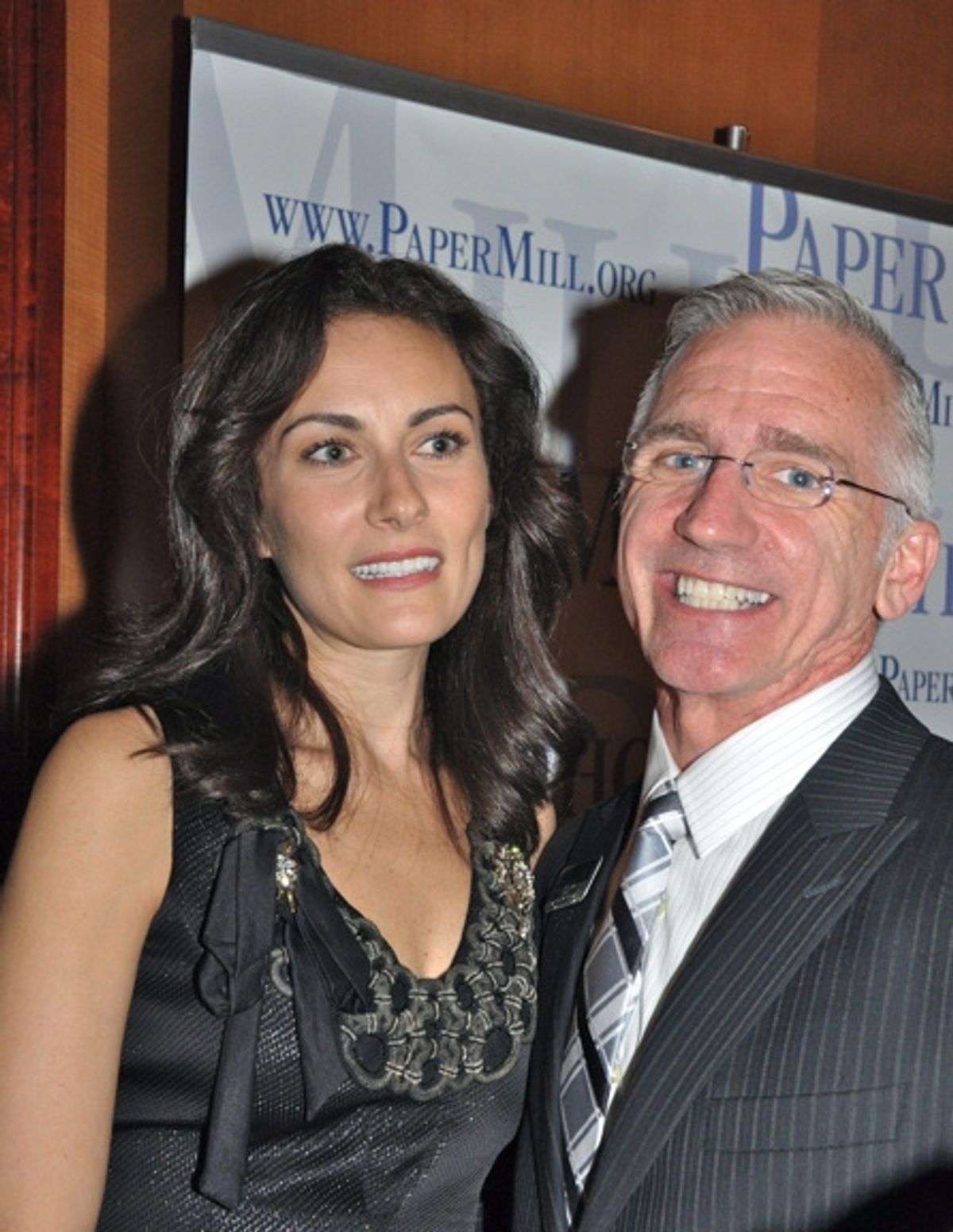 Laura Benanti and Mark S. Hoebee at 