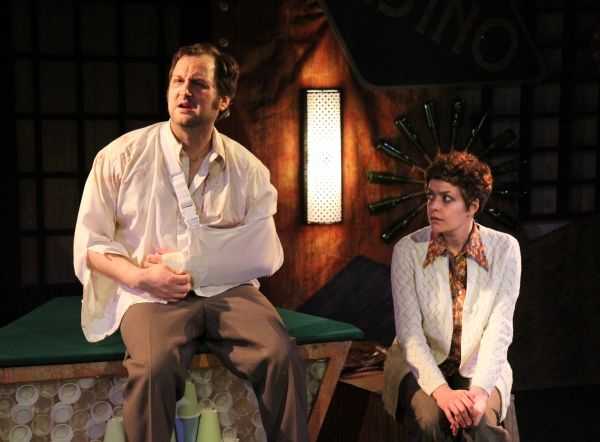 Duke (Joseph Stearns) and Samantha (Simone Roos) say 