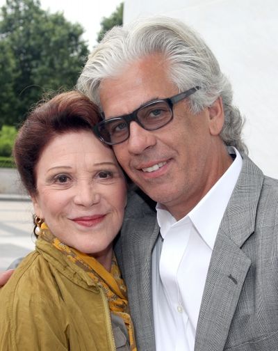 Linda Lavin & husband Steve Bakunas After a Performance of 'Follies' at the John F. K Photo