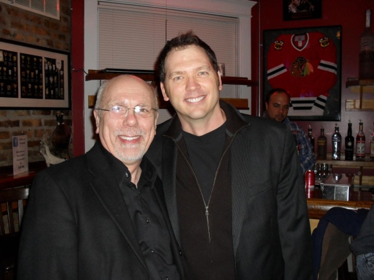 Roger Smart with Brad Woodard at 