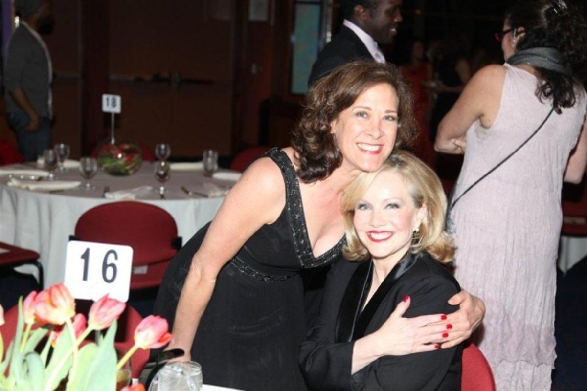 Karen Ziemba congratulates  Susan Stroman  at 