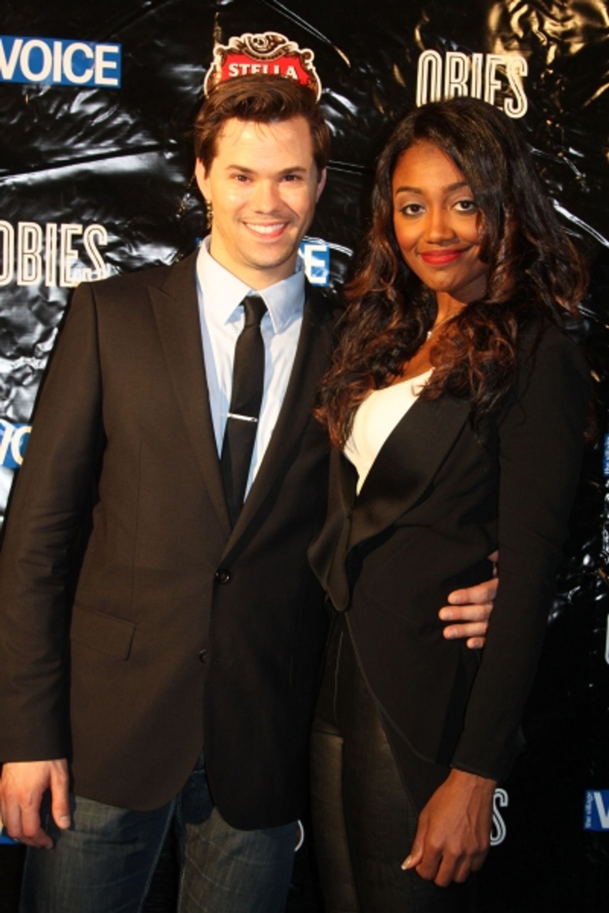 Andrew Rannells and Patina Miller at 